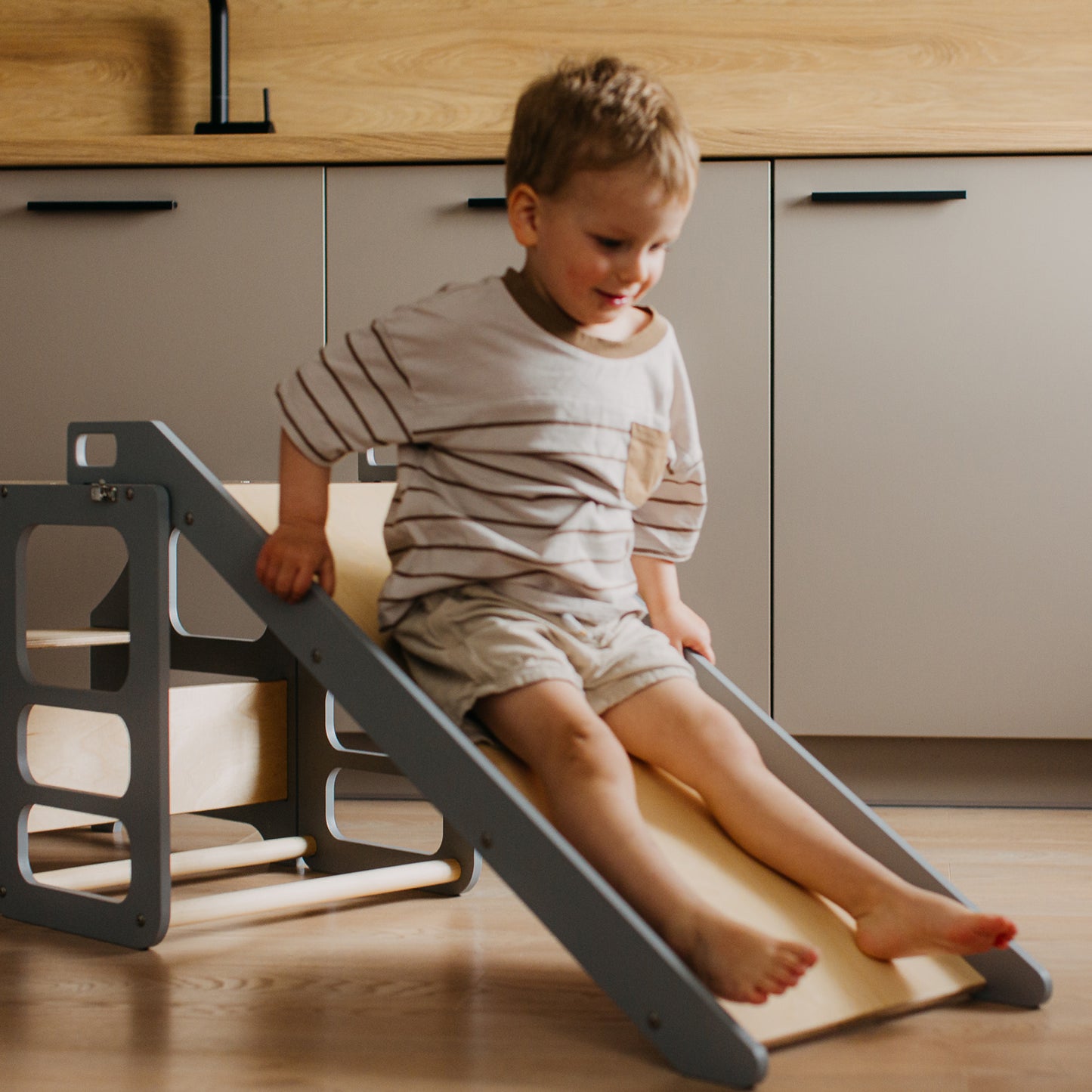 3 in 1 Folding Learning Tower & High Chair