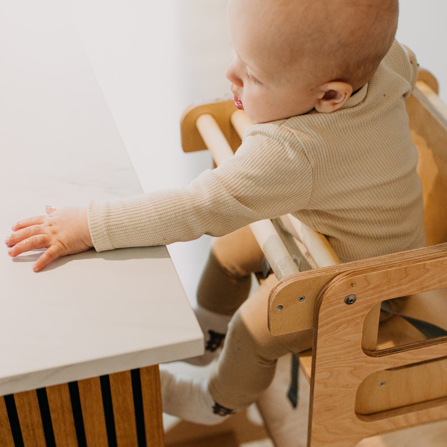3 in 1 Folding Learning Tower & High Chair