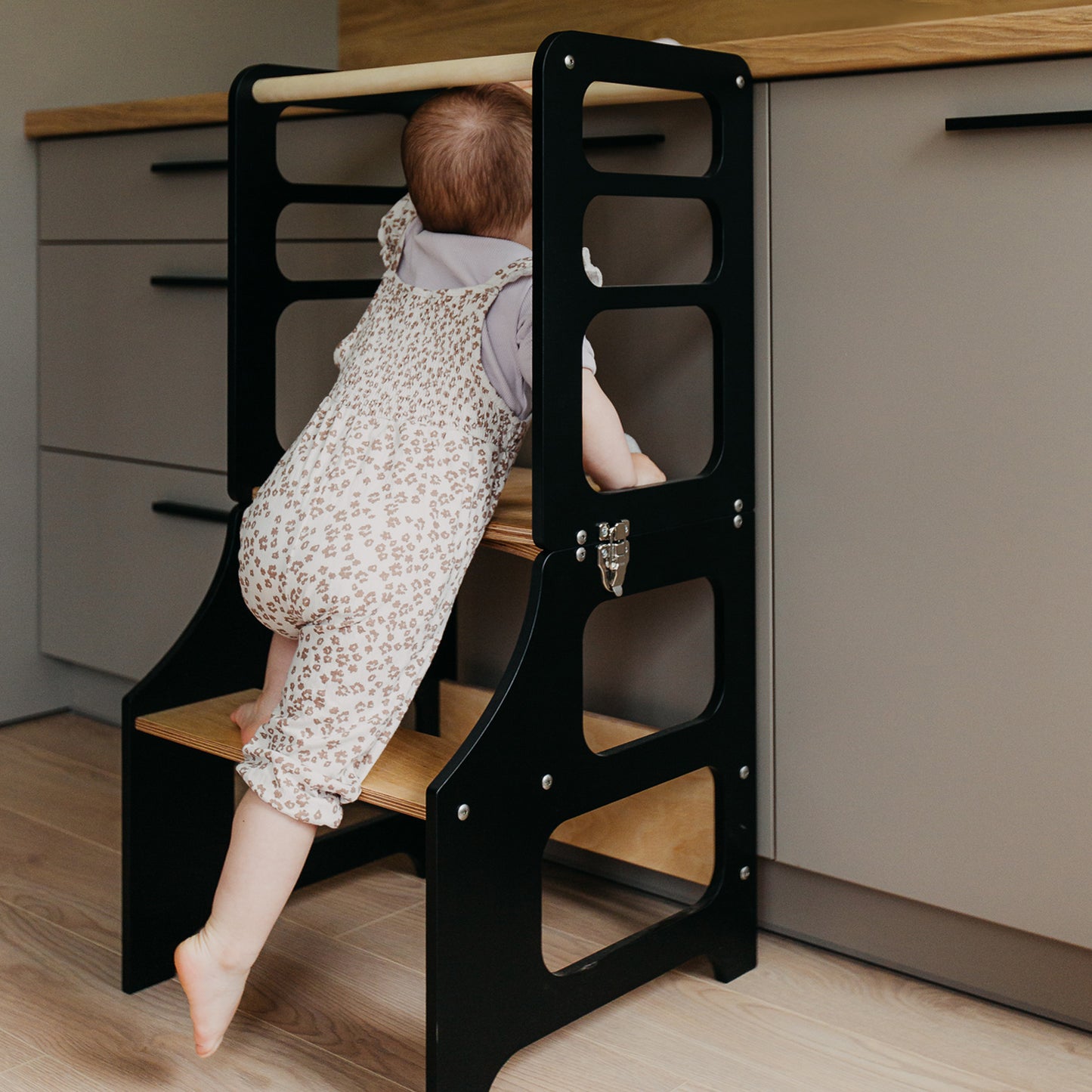 3 in 1 Folding Learning Tower & High Chair