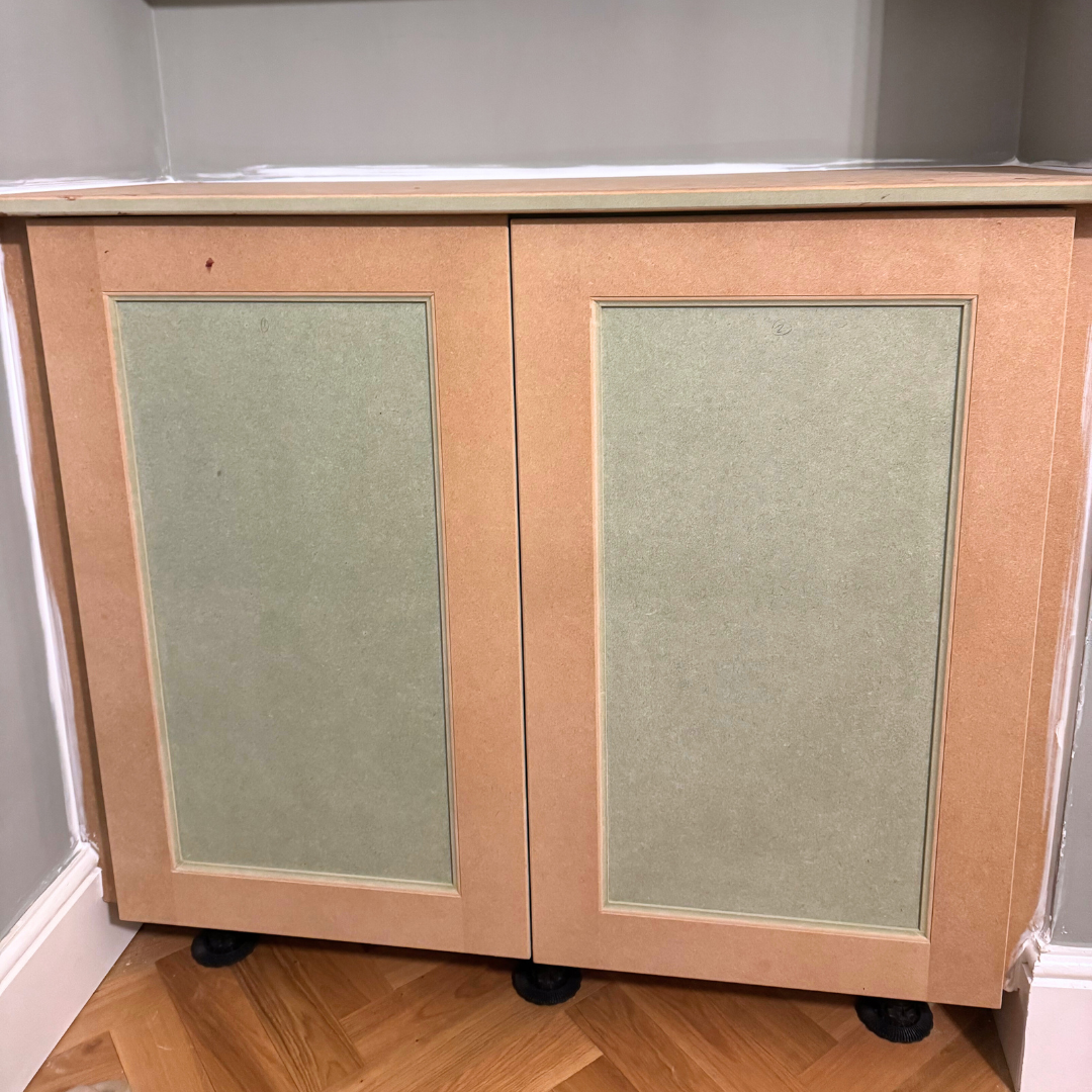 Paintable Built In Alcove Cupboard - 111.5 cm by 30 cm by 50 cm