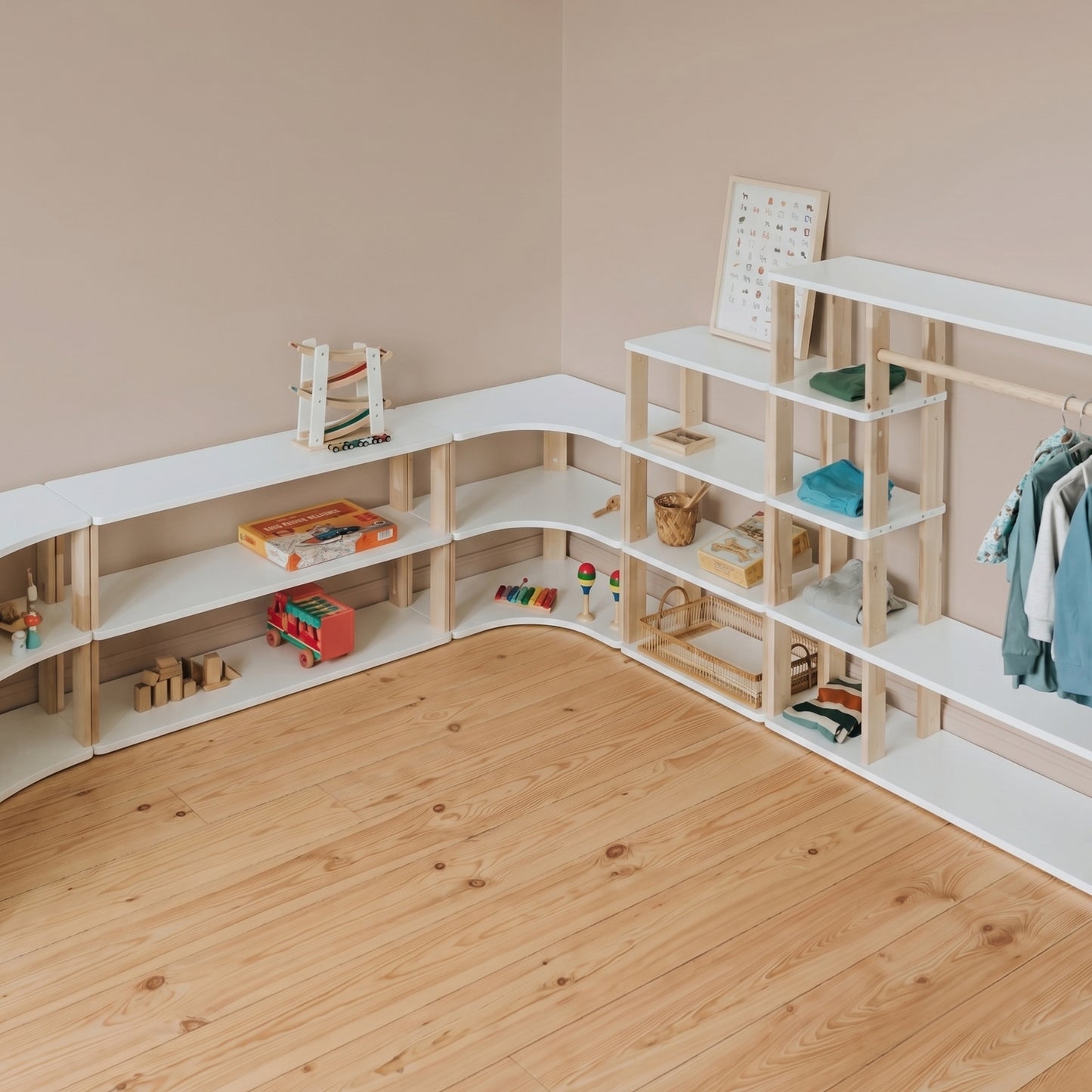 Montessori Corner Shelves