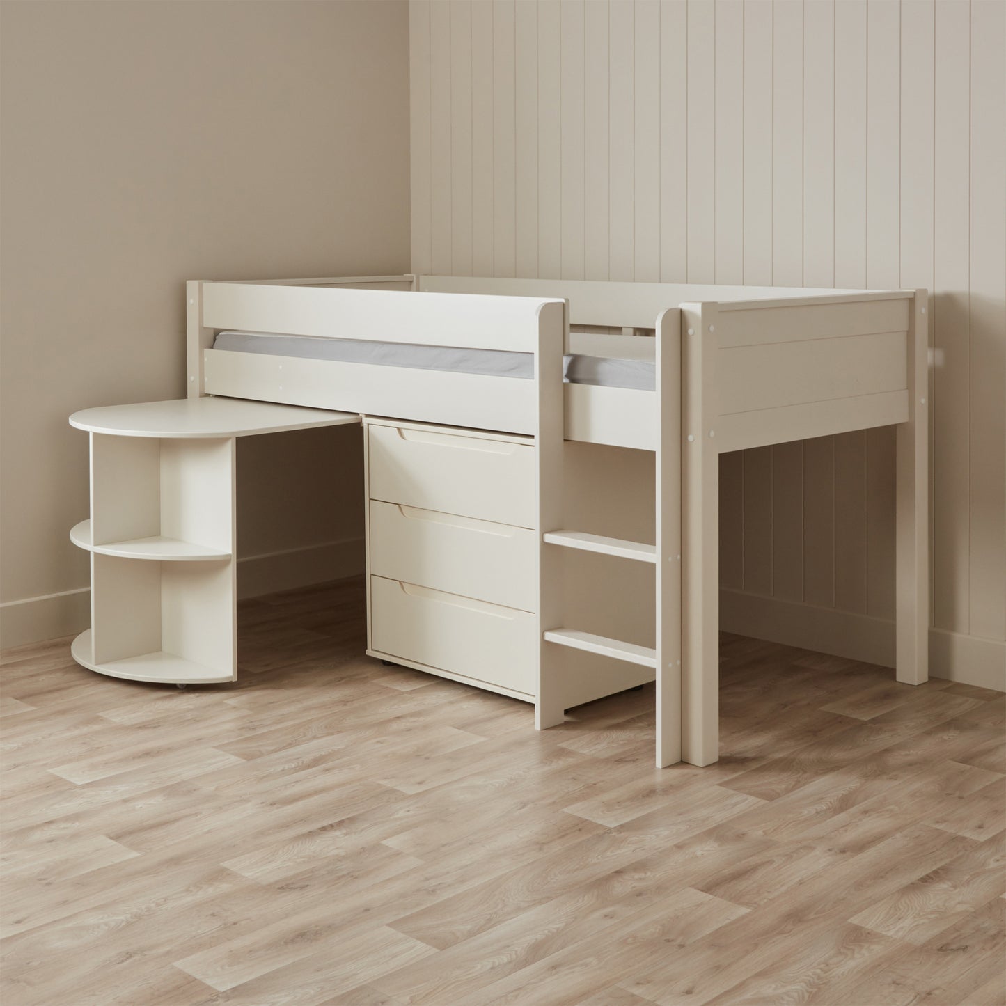 Bureau coulissant et tiroirs