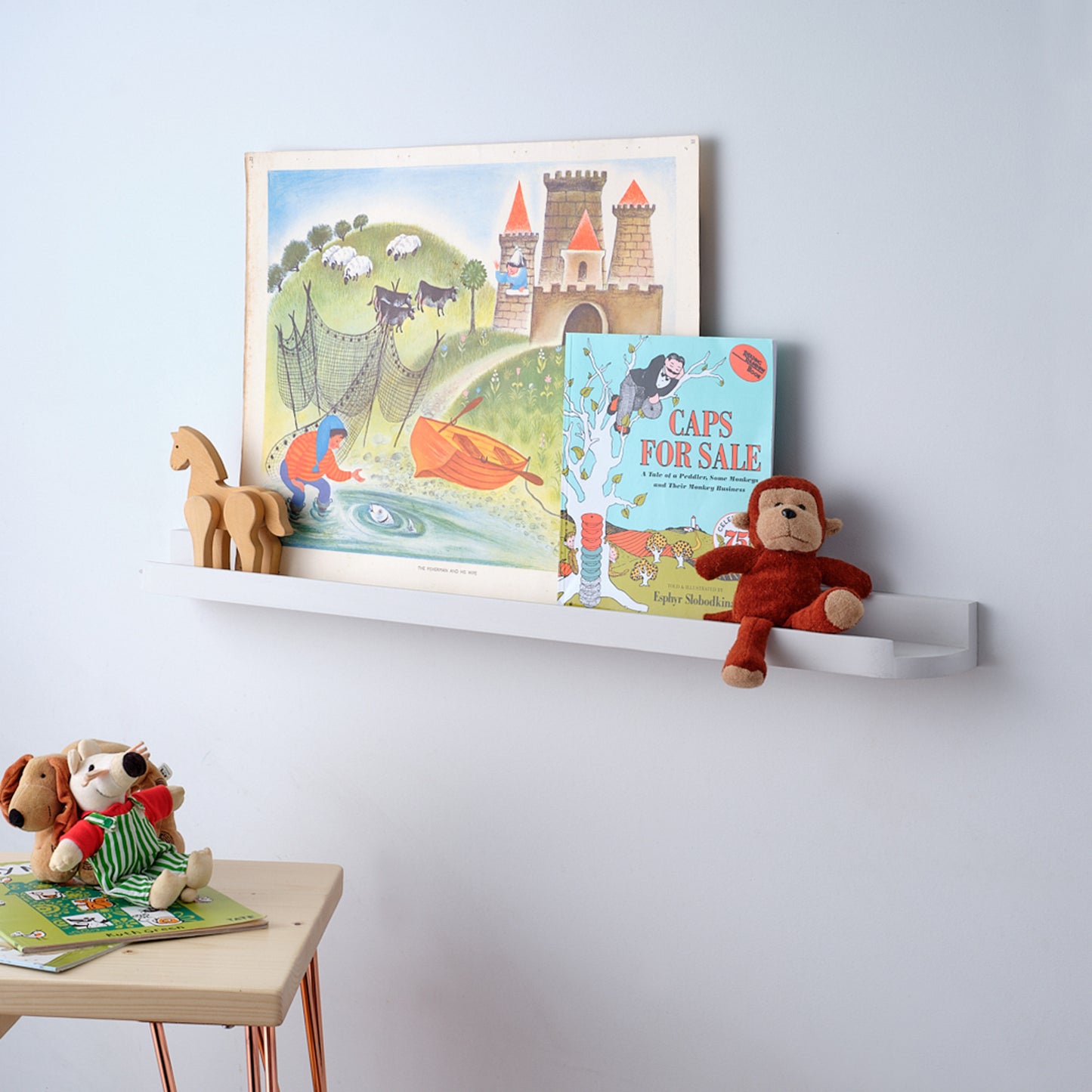 Solid Pine Picture Shelf