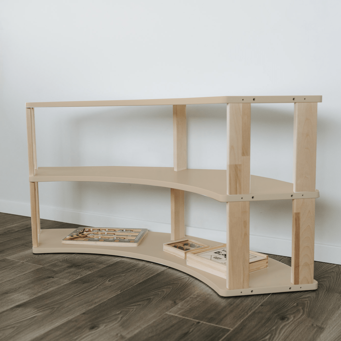 Kids Arc: Three Natural Shelves - Kids