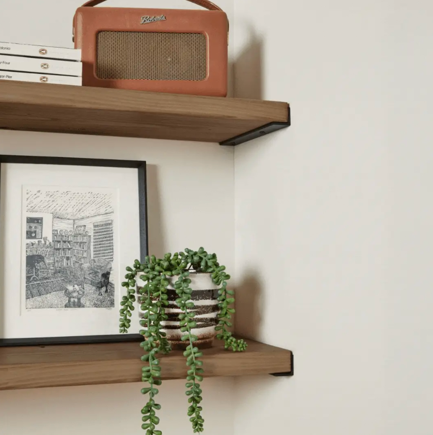 black shelf brackets