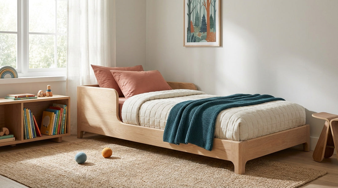 Is a floor bed with rails safer than one without for toddlers?