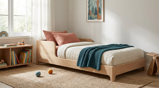 Is a floor bed with rails safer than one without for toddlers?