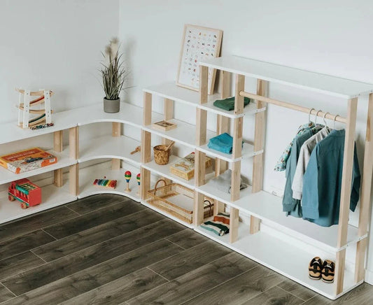 montessori mini shelves