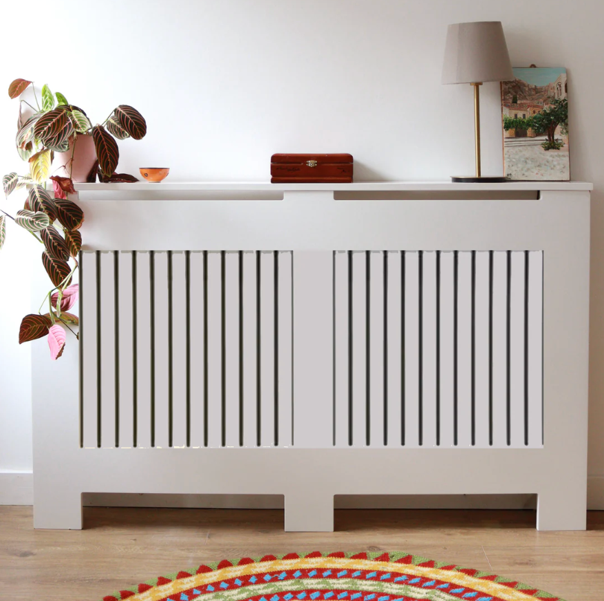 white radiator covers