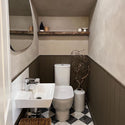 Bathroom wood panels