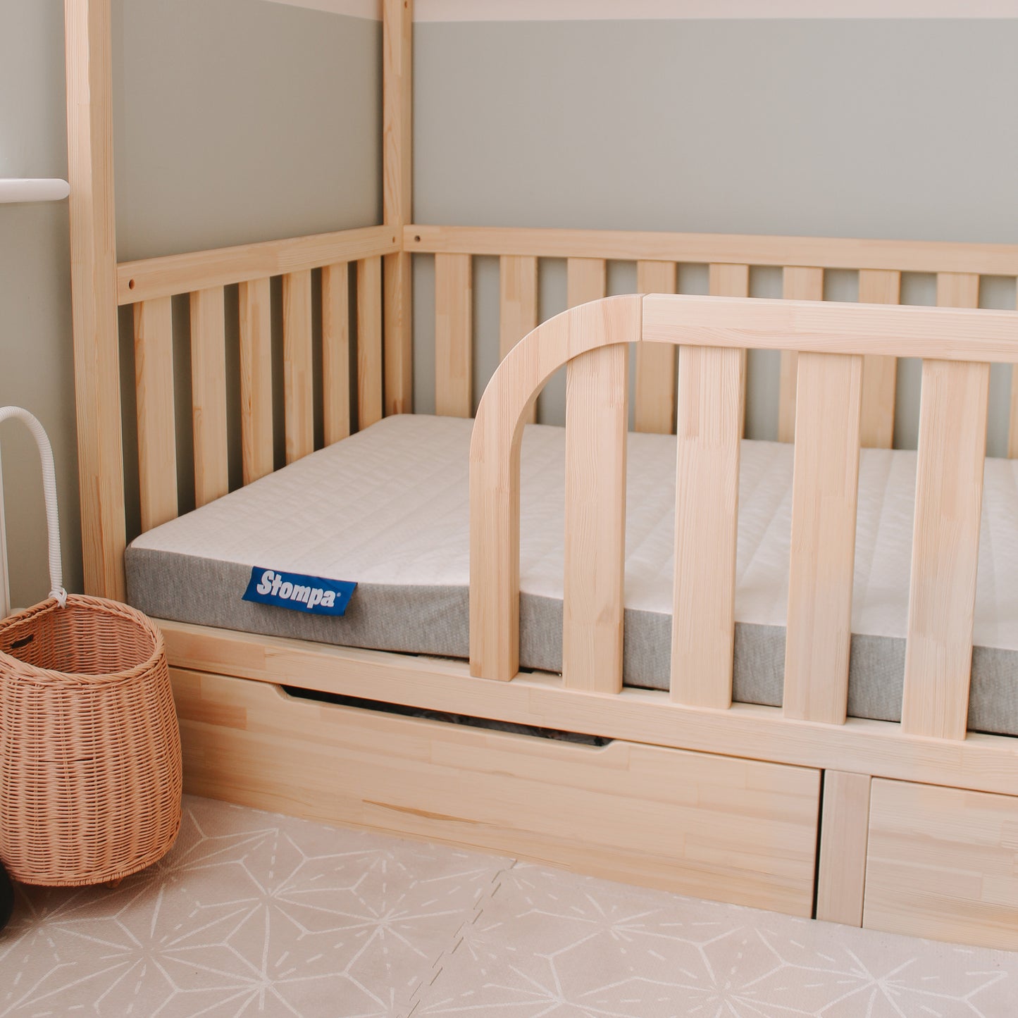 Toddler House Bed and Mattress Bundle