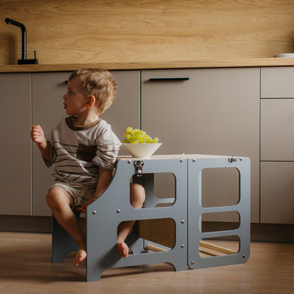 2 in 1 Learning Tower & Play Table - Kids