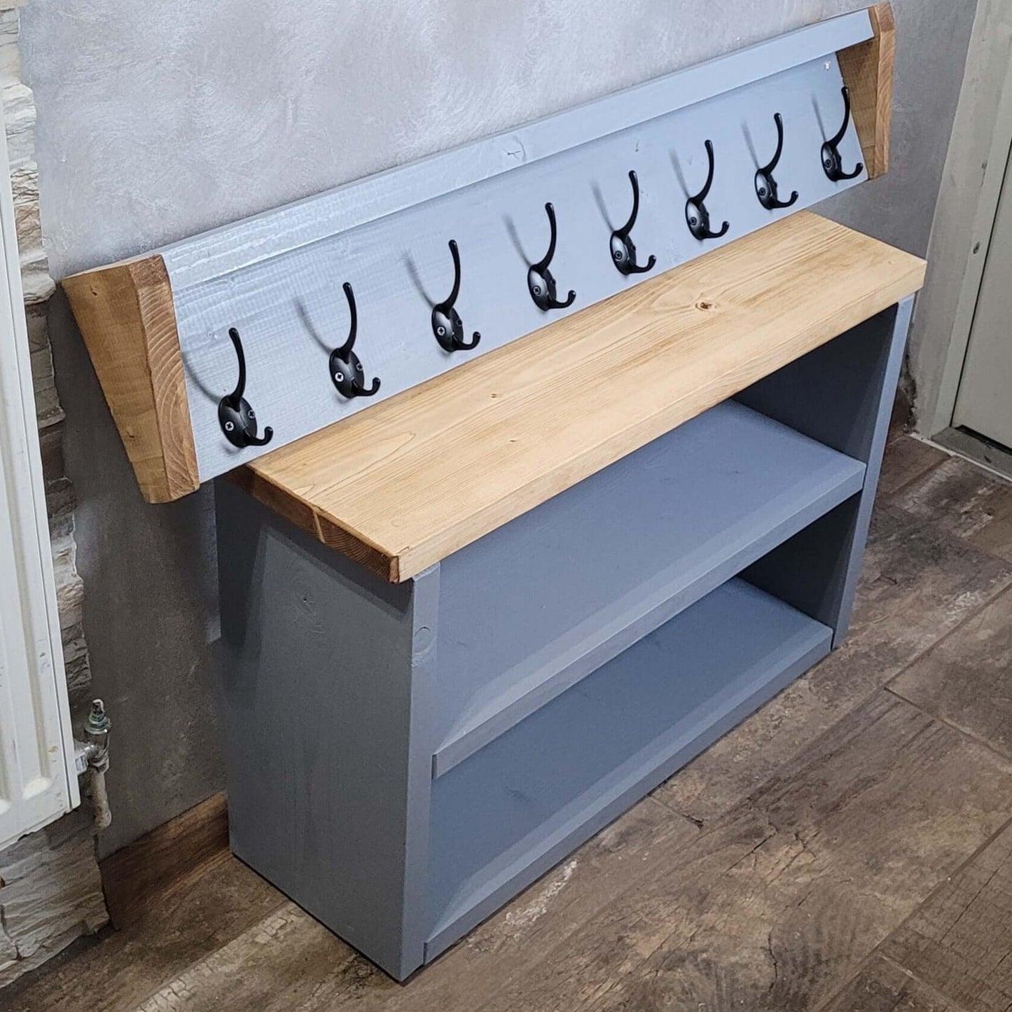Coat Hook and Shoe Rack Storage Wide - 70 cm by 30 cm by 55 cm