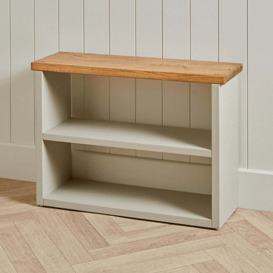 Wooden Shoe Storage Bench: 2 Shelves - 88 cm by 22 cm by 50 cm