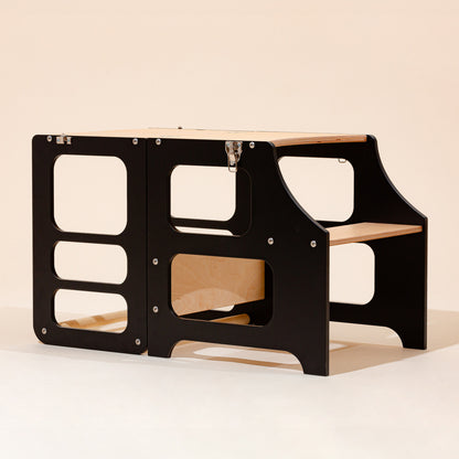 Tour d'apprentissage et table de jeu 2 en 1