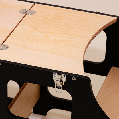 Tour d'apprentissage et table de jeu 2 en 1