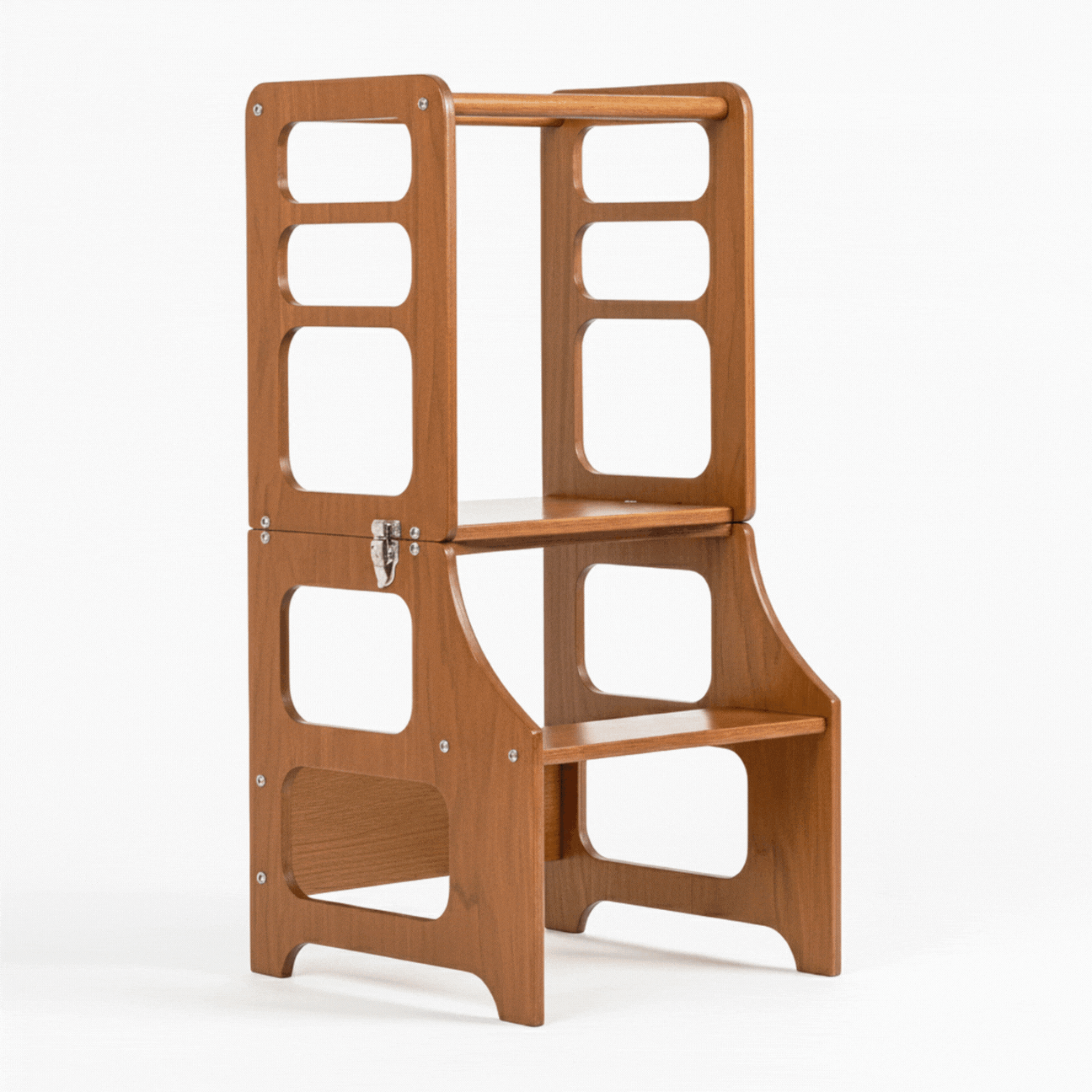 2 in 1 Learning Tower & Play Table: Wood Finish