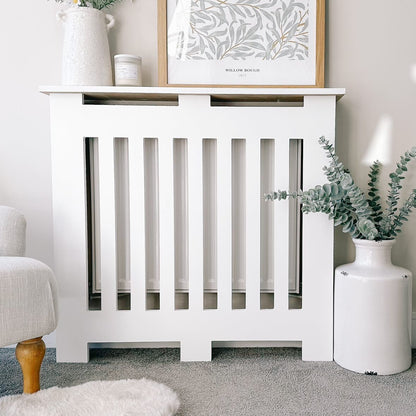 Custom Sized Radiator Cover: Wide Vertical Slats - 170 cm by 20 cm by 100 cm