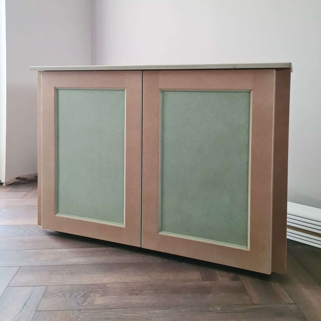 Paintable Built In Alcove Cupboard - 111.5 cm by 30 cm by 50 cm