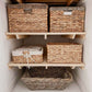 Airing Cupboard Wooden Slatted Shelves - 111 cm by 55 cm