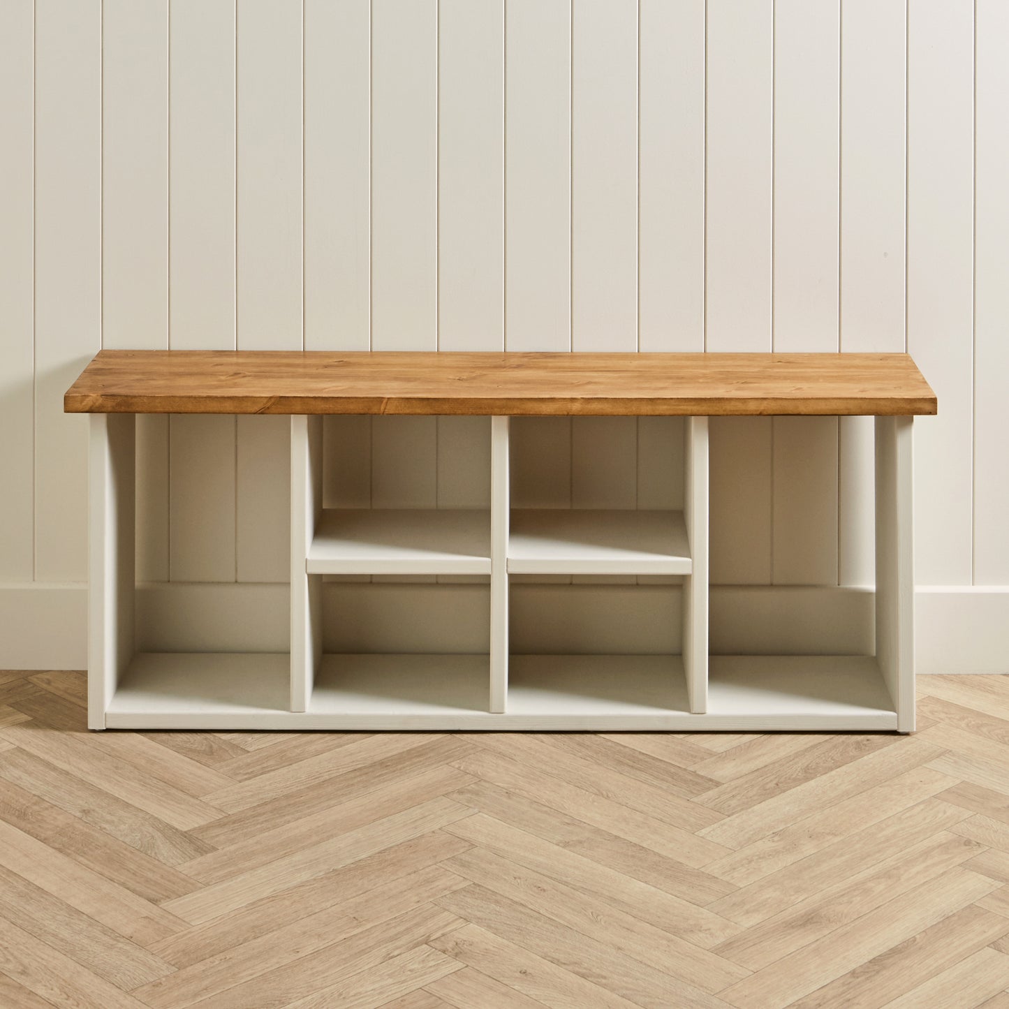Solid Pine Customisable Shoe Storage : 4-8 Shelves