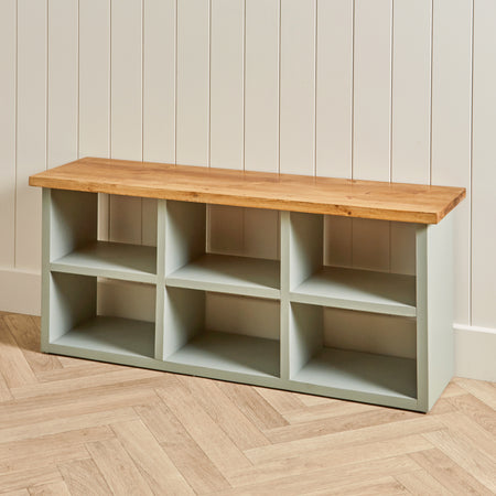 Solid Pine Customisable Shoe Storage : 6 Shelves