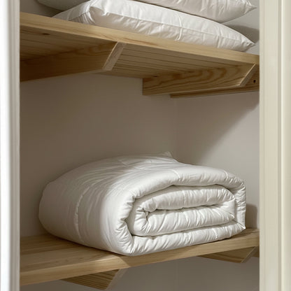 Wäscheschrank mit Holzlattenregalen – 150 cm x 40 cm