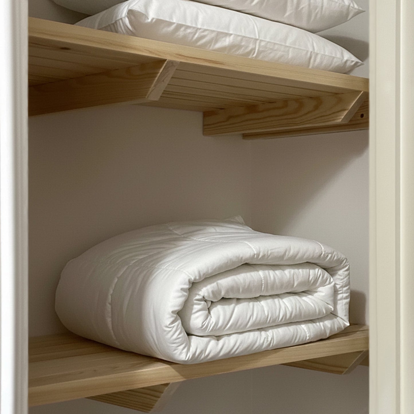 Airing Cupboard Wooden Slatted Shelves - 80 cm by 50 cm