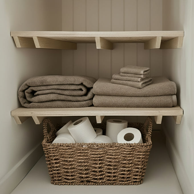 Airing Cupboard Wooden Slatted Shelves