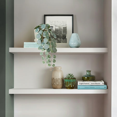 Paintable Alcove Floating Shelves