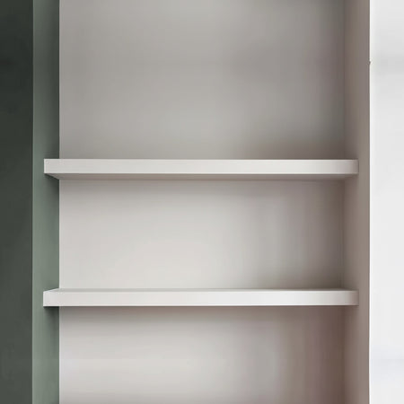 Paintable Alcove Floating Shelves - 228 cm by 50 cm
