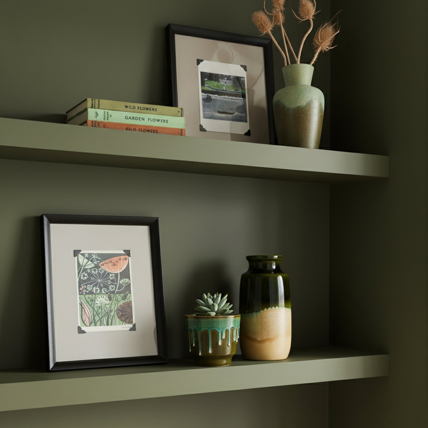 Paintable Alcove Floating Shelves