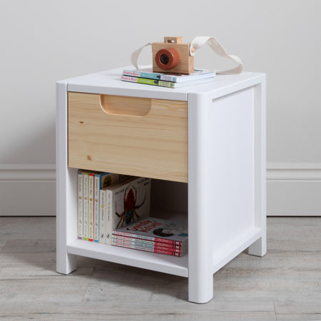 Toddler Bedside Table White