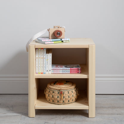 Toddler Bedside Table Natural