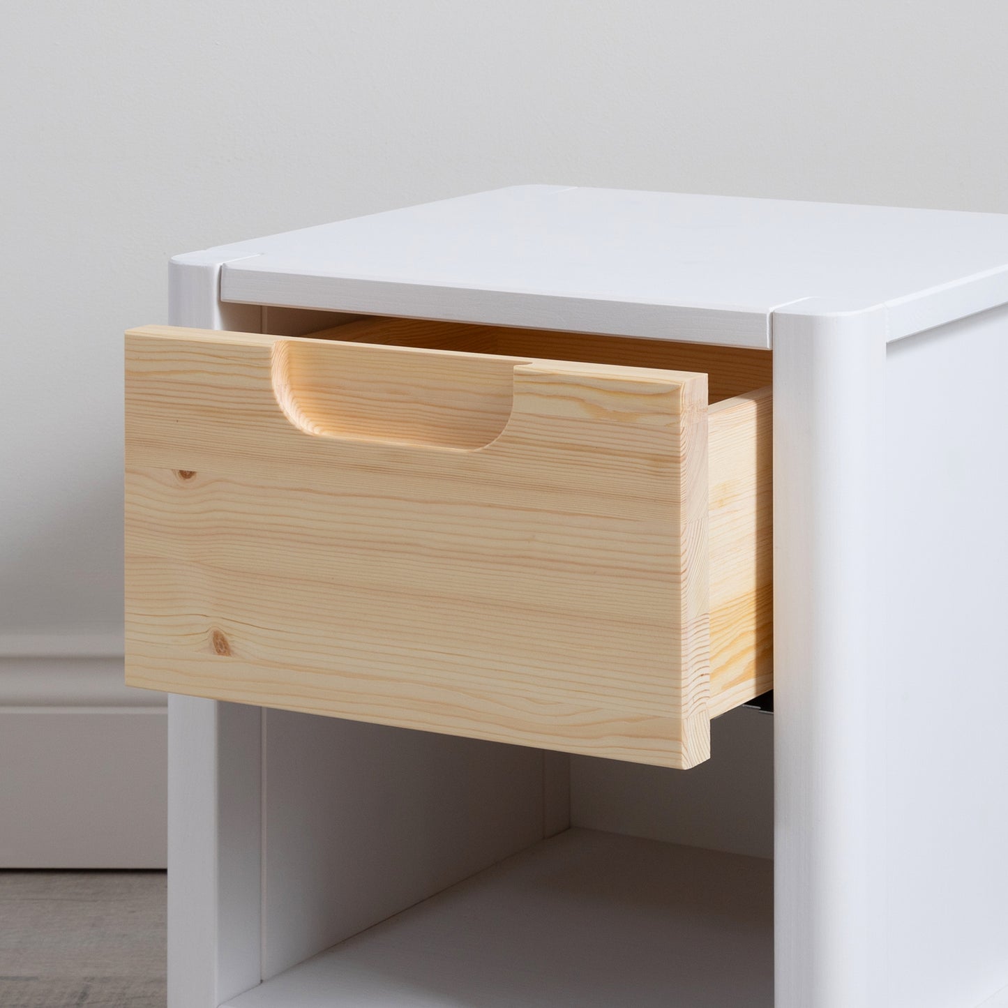Toddler Bedside Table White