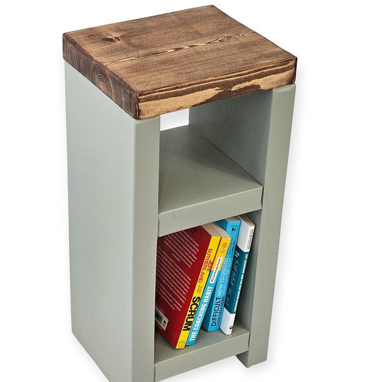 Wooden Bedside Table / Side Table - 35 cm by 22 cm by 55 cm