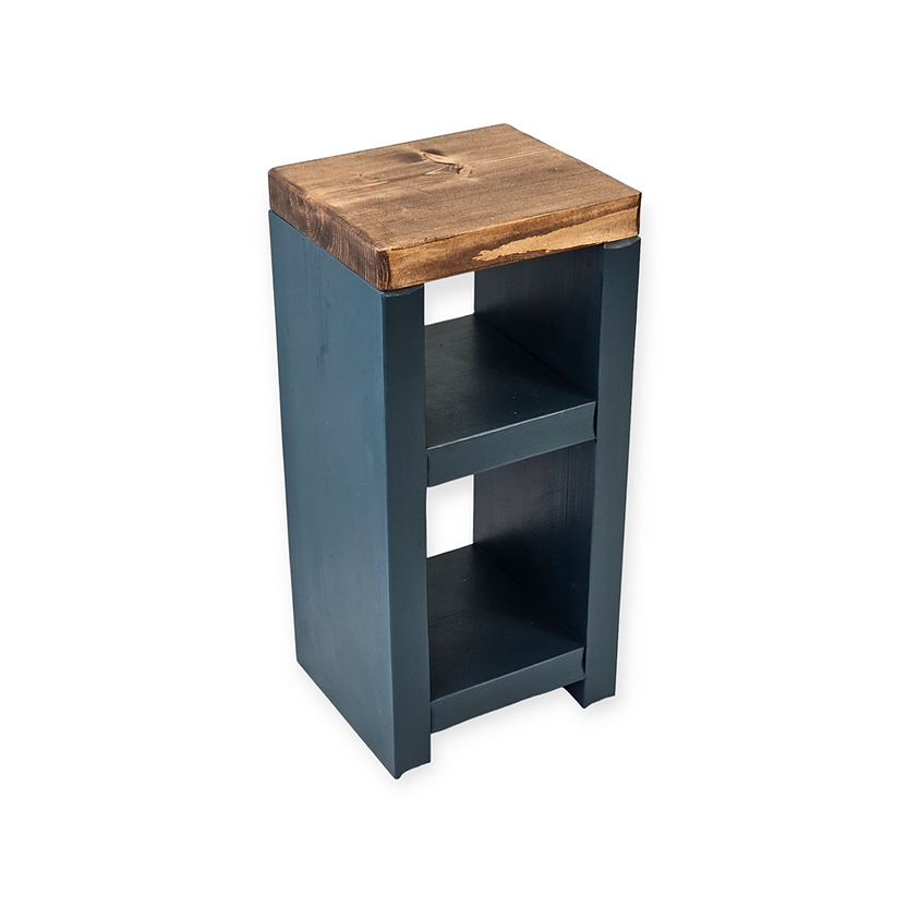 Wooden Bedside Table / Side Table - 23 cm by 22 cm by 50 cm