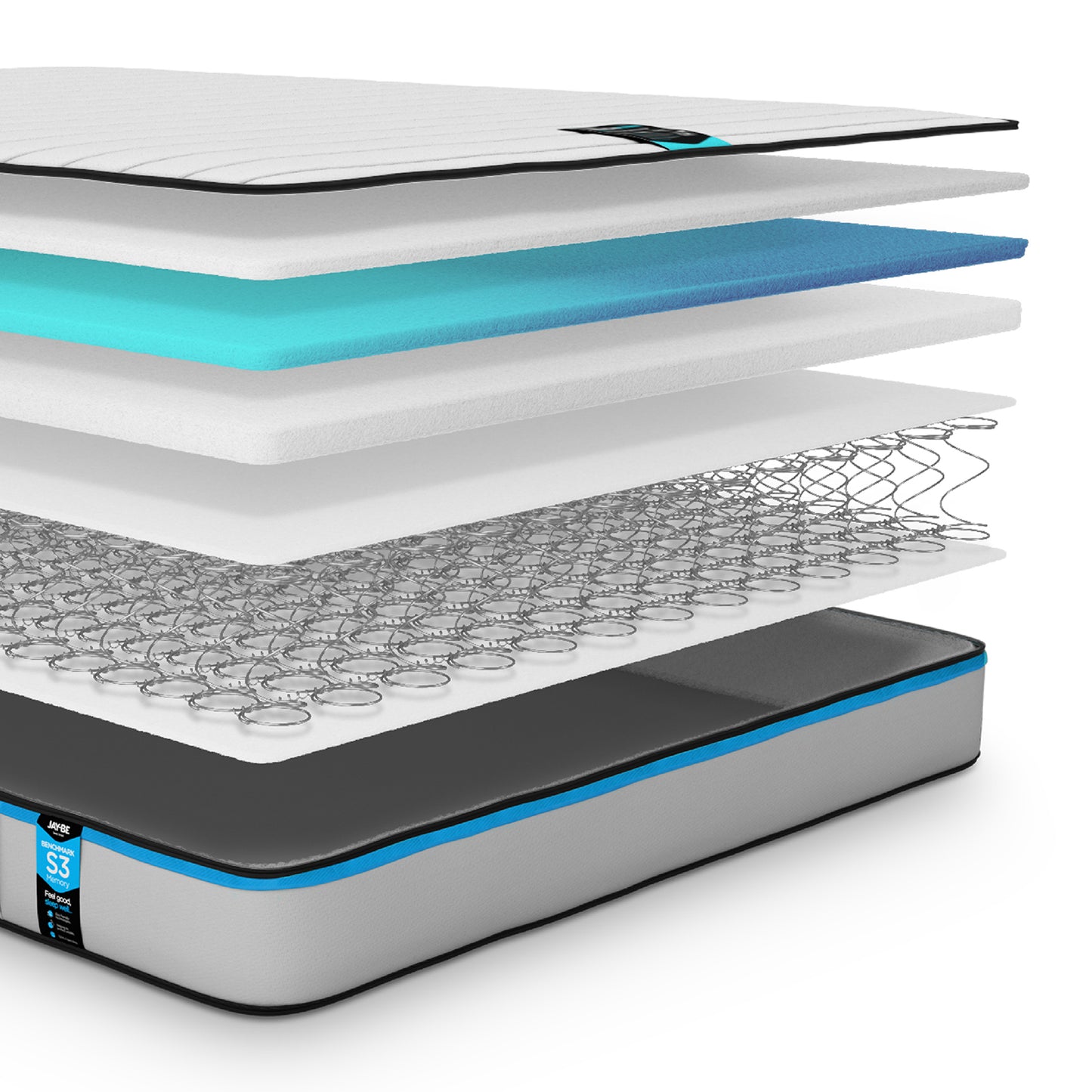 Jay-Be Eco S3 Foam Free Memory Support Mattress