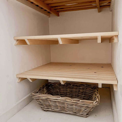 Airing Cupboard Wooden Slatted Shelves - 96 cm by 40 cm