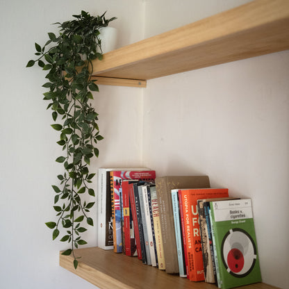 Solid Pine Wood Alcove Floating Shelves - 100 cm by 33 cm