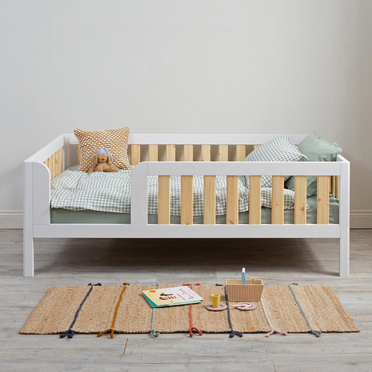 Roomix Transition Elevated Toddler Bed White