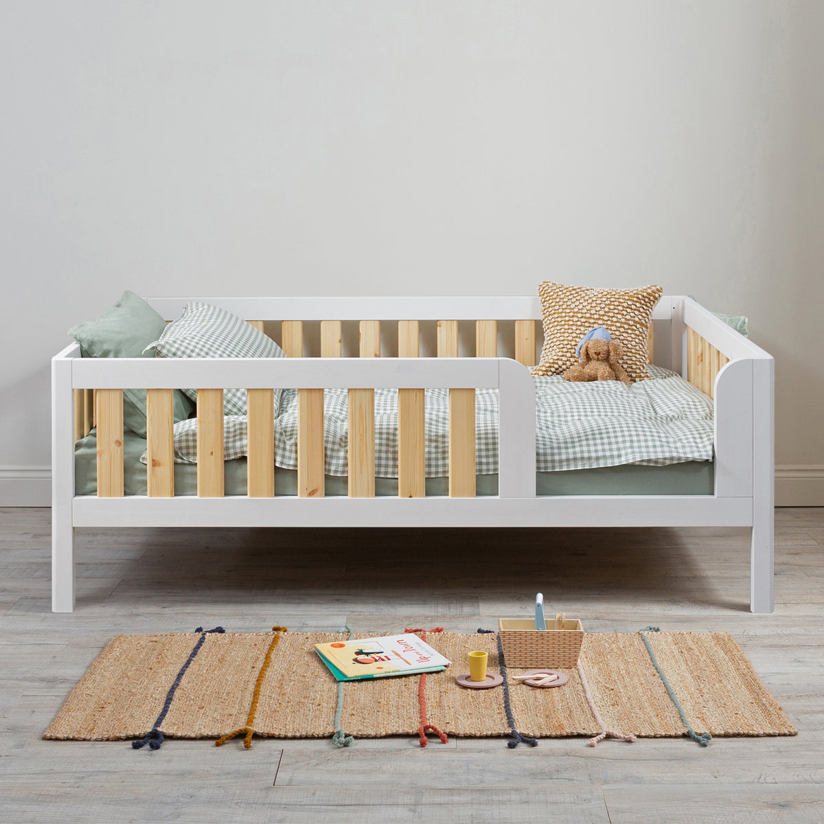 Roomix Transition Elevated Toddler Bed White
