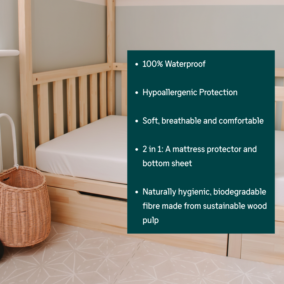 Hippychick Waterproof Mattress Protector and Fitted Sheet