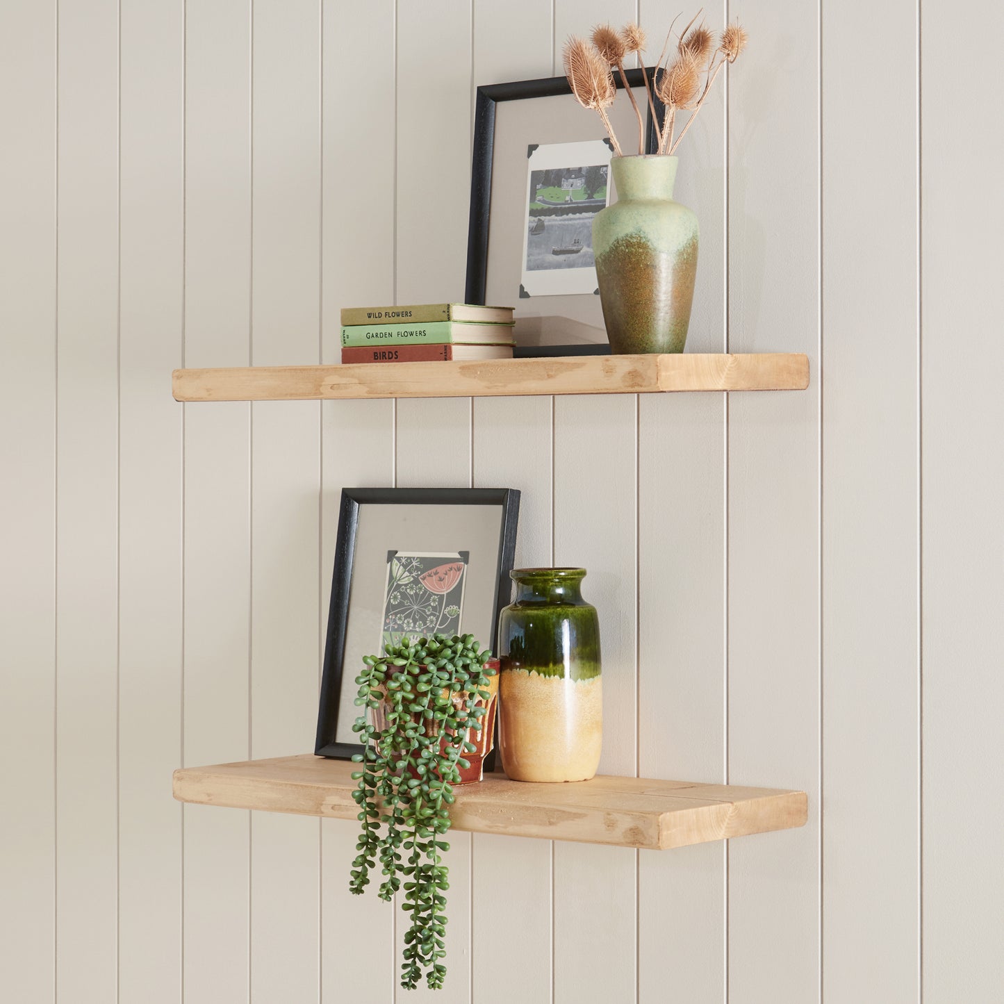 Solid Wood Floating Shelves