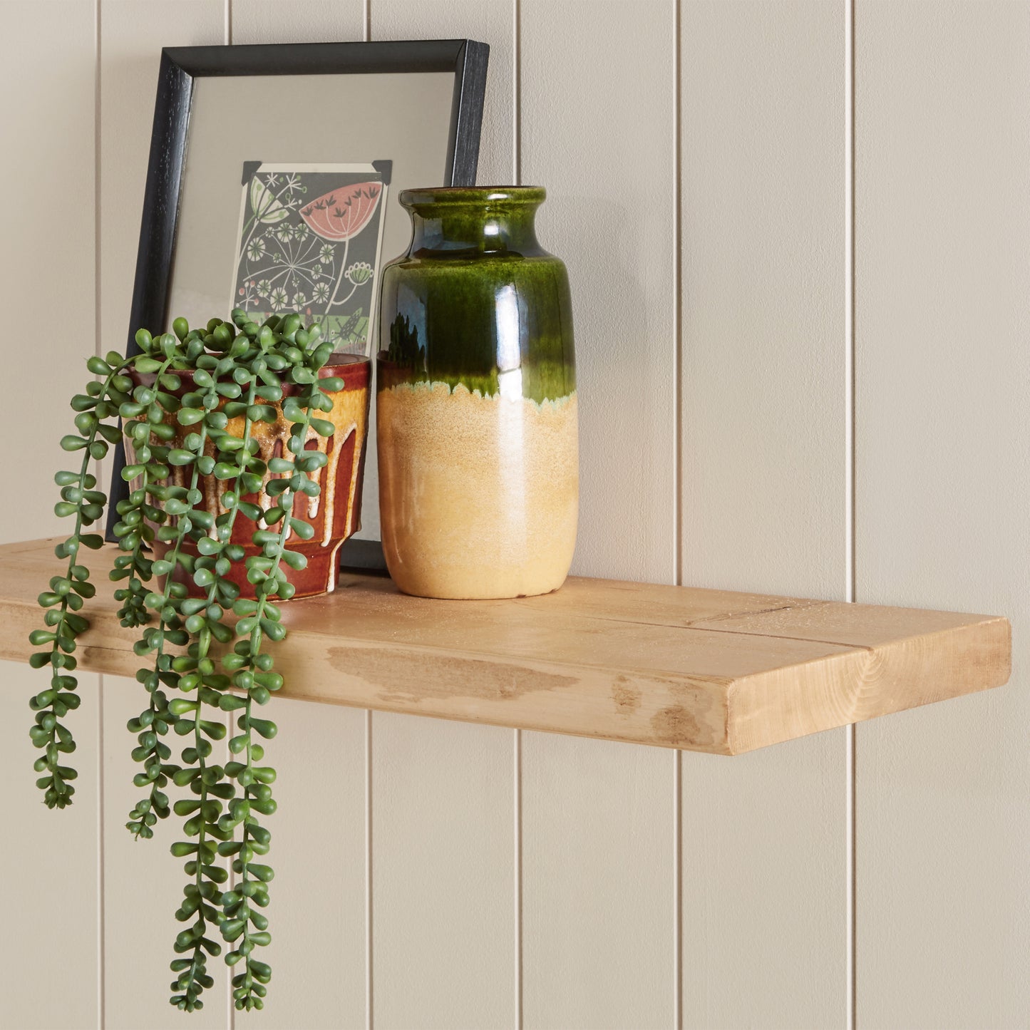 Solid Wood Floating Shelves