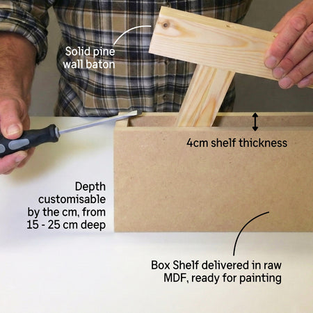 Paintable Floating Shelves