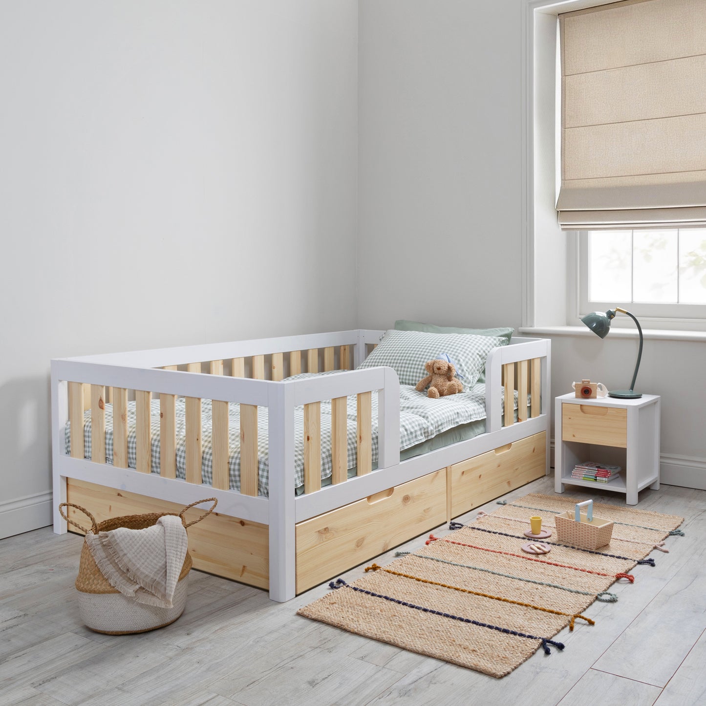 Roomix Transition Toddler Bed White