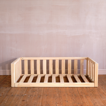 Toddler Floor Bed: Open Sided