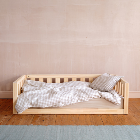 Toddler Floor Bed: Open Sided
