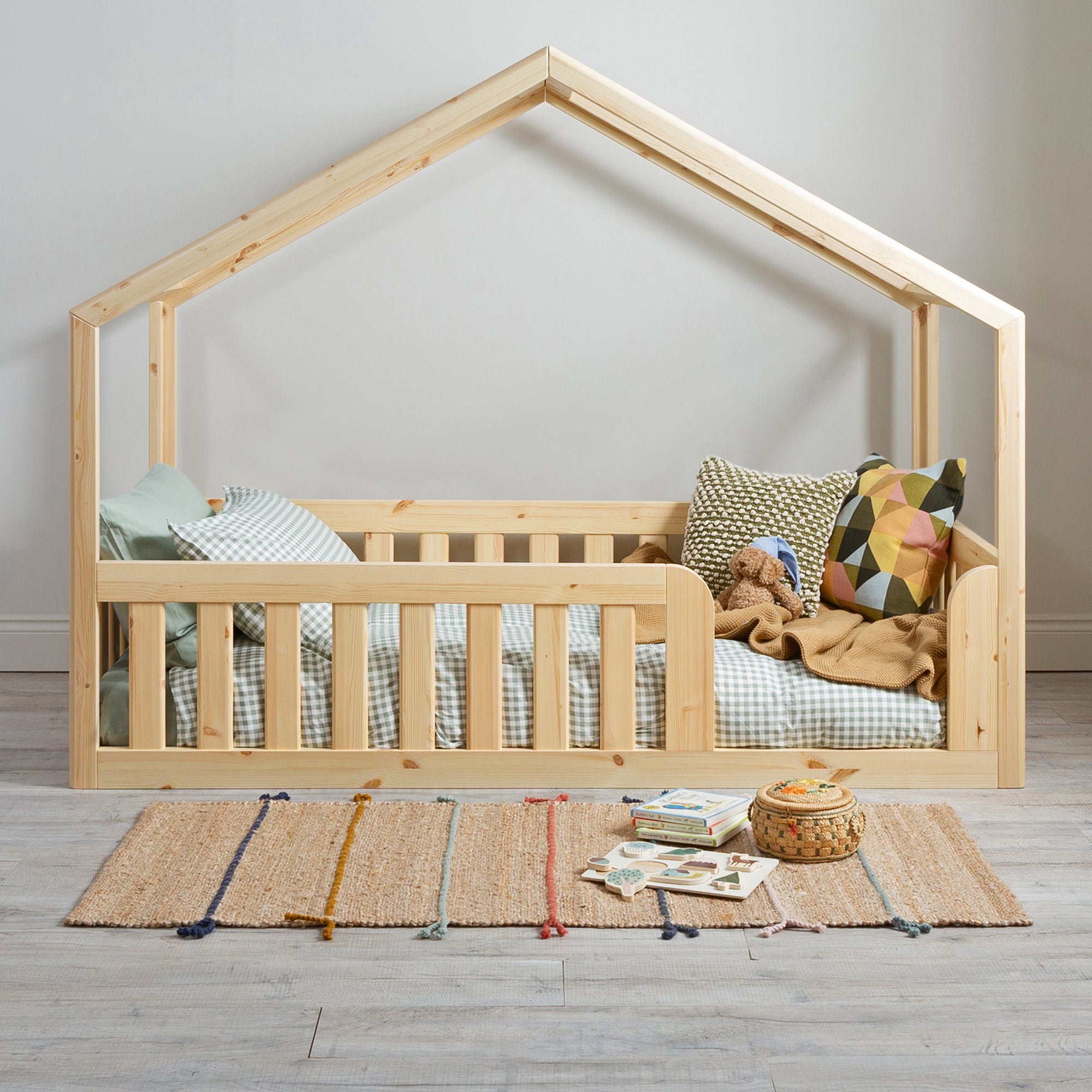 Roomix Transition Convertible House Bed Natural